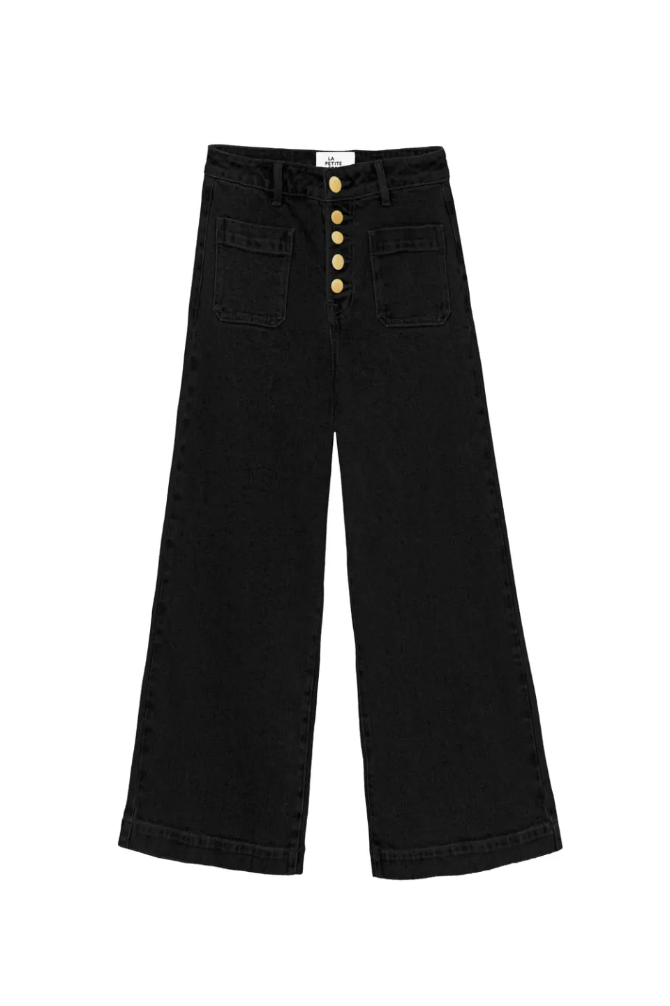 La Petite Etoile Atlanta 7/8 jeans zwart wijd