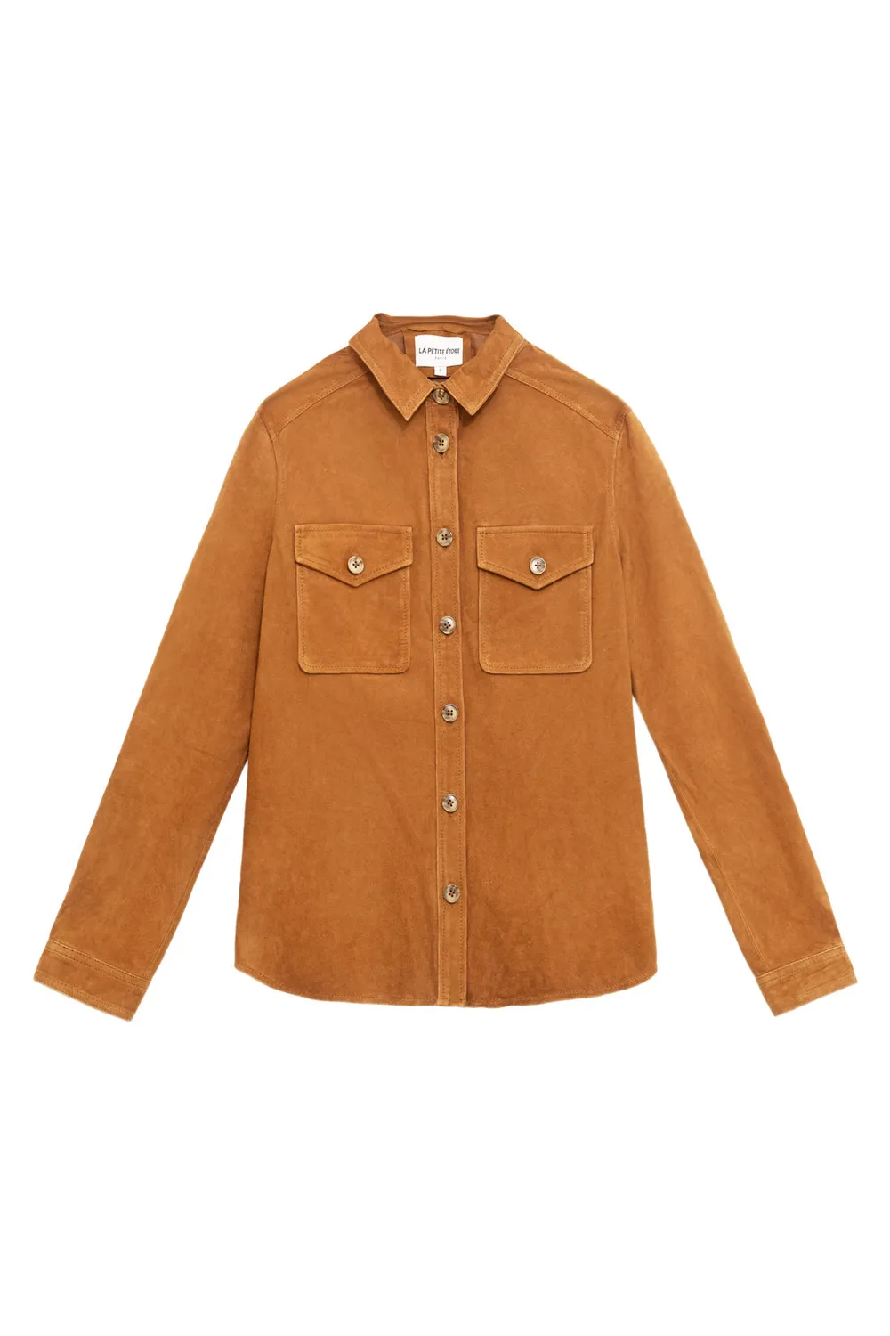 La Petite Etoile Florine suède overblouse sand soepel