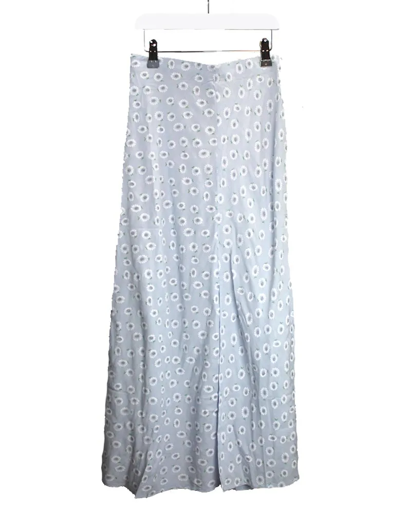 LOVEDRUNKY Midi Skirt rok lichtblauw bloemen