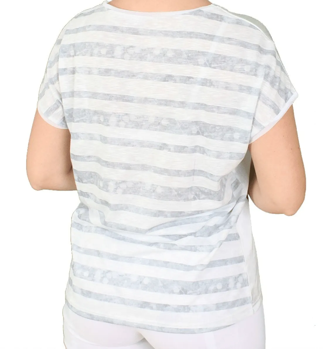 Lea H. Bernkastel shirt roze satijnlook korte mouw