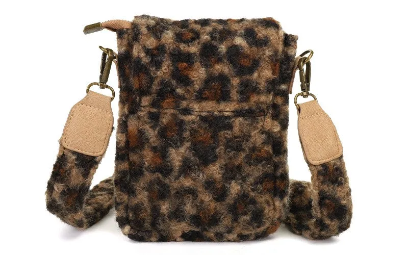 ImDutch Elmen telefoontasje panter camel teddy