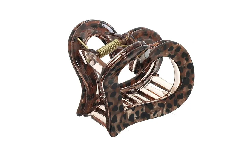 Amiek Lucie Panter haarklem khaki panterprint