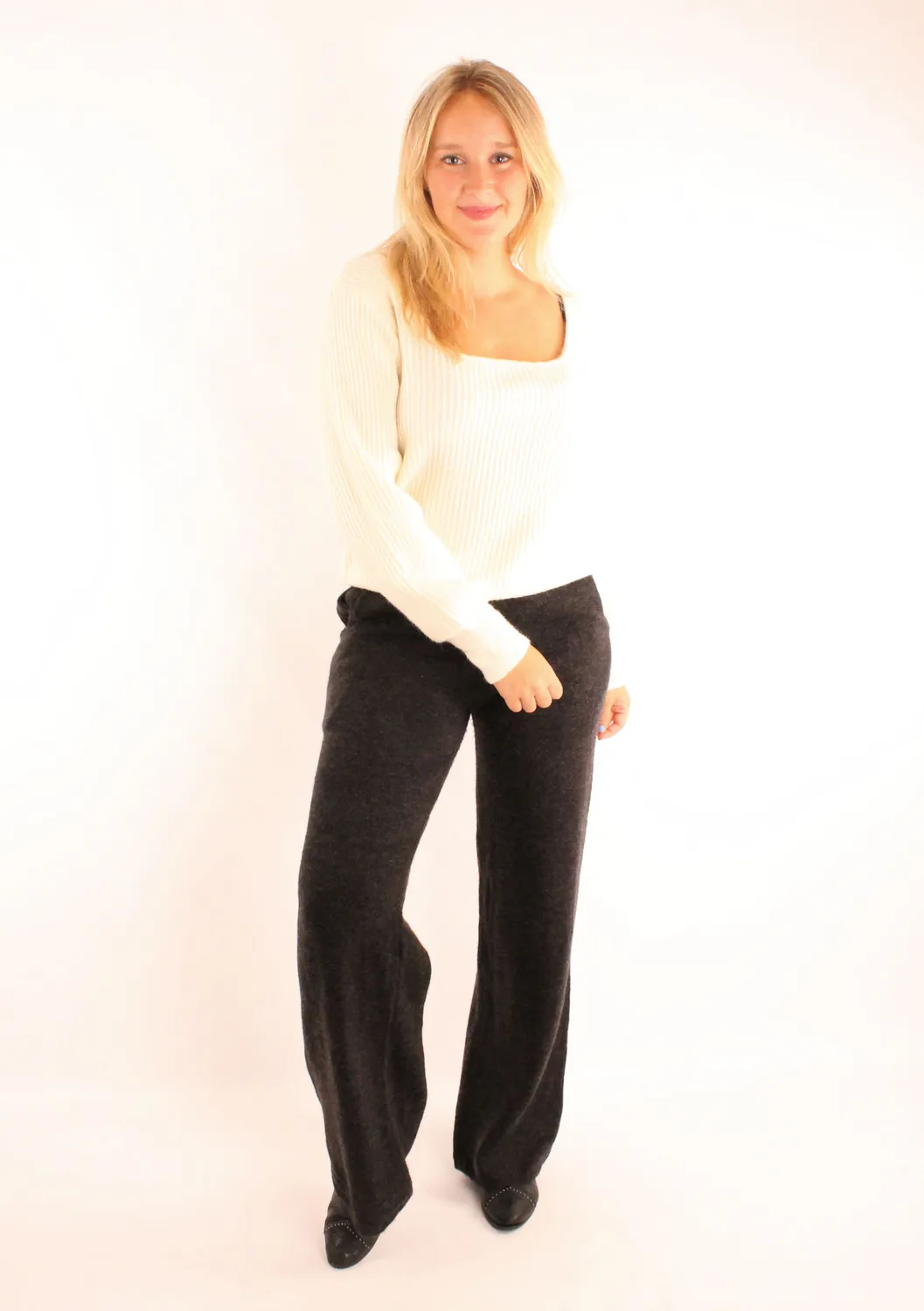 LOVEDRUNKY U-hals Trui Wit one size