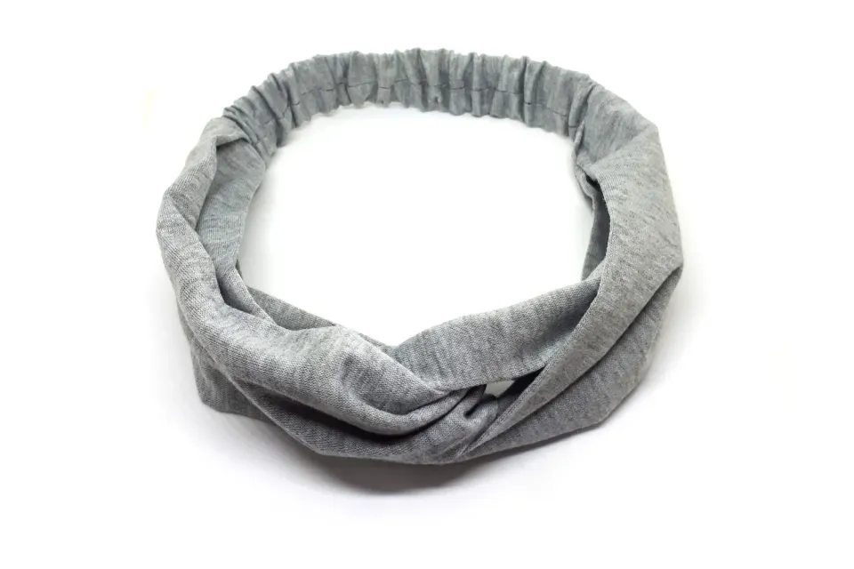 LOVEDRUNKY Headband haarband grijs elastiek