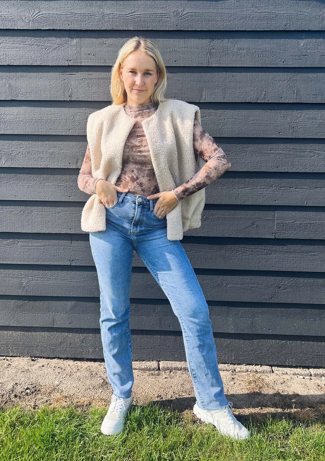 LOVEDRUNKY Straight Fit Jeans Blauwe Denim Stretch