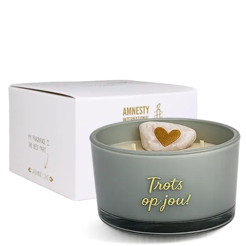 Amiek My Flame sojakaars steen trots op jou jasmijn