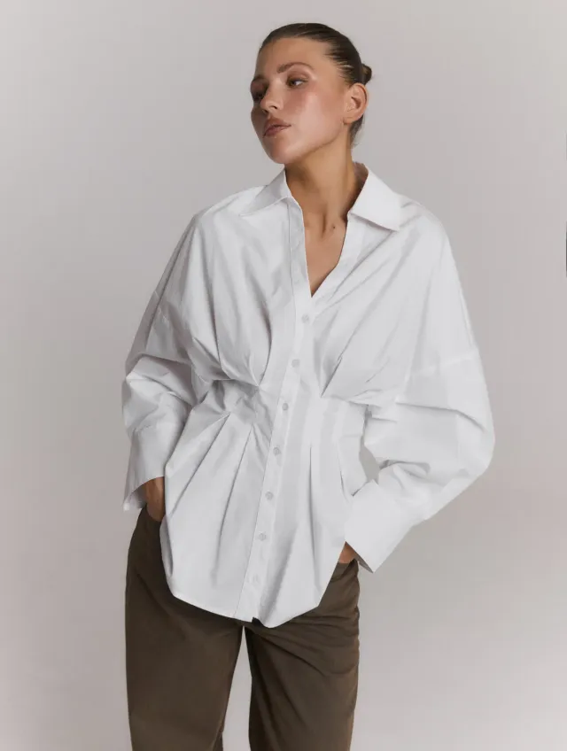 Amiek Guusje blouse white wit ademend