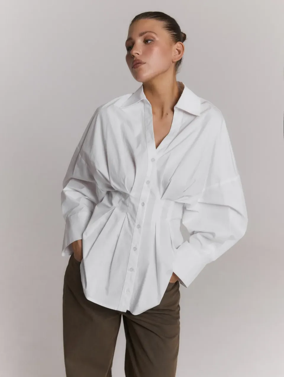 Amiek Guusje blouse white wit ademend