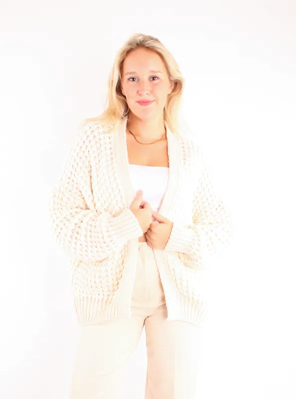 LOVEDRUNKY Elsie vest beige cozy