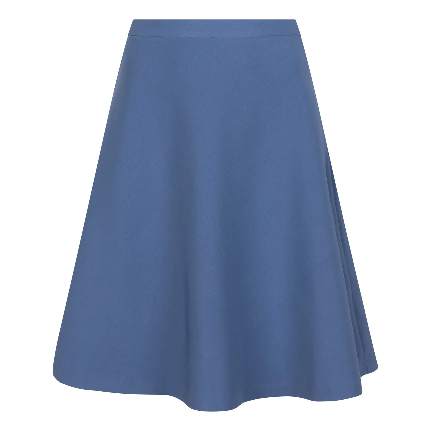 Laboutiek Flare Skirt rok oceaanblauw knielengte stretch