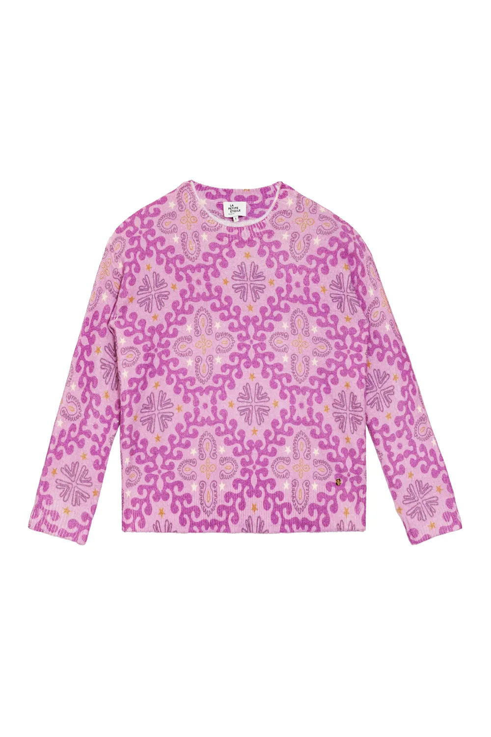 La Petite Etoile Mady trui bandana print roze