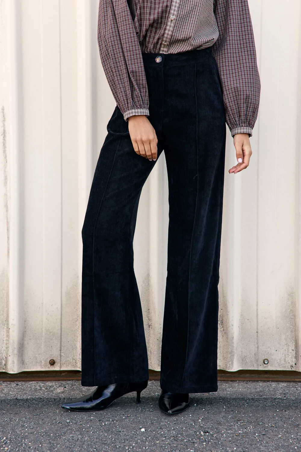La Petite Etoile Paolar broek zwart fluweel