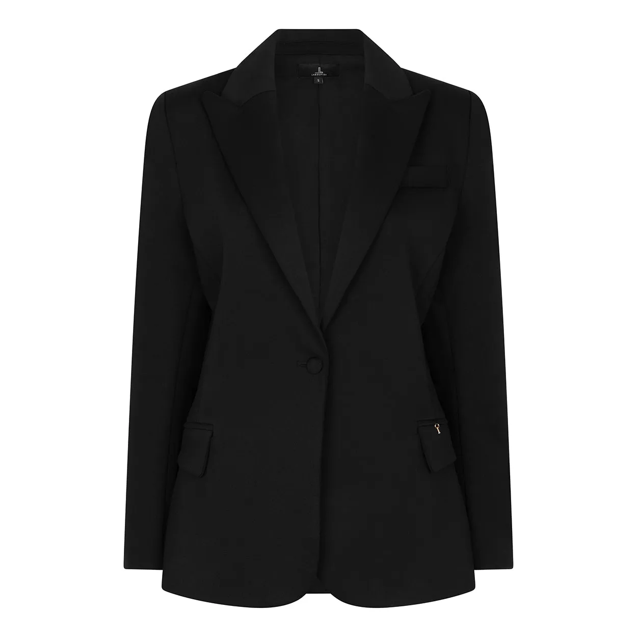 Laboutiek Éternel blazer zwart licht getailleerd