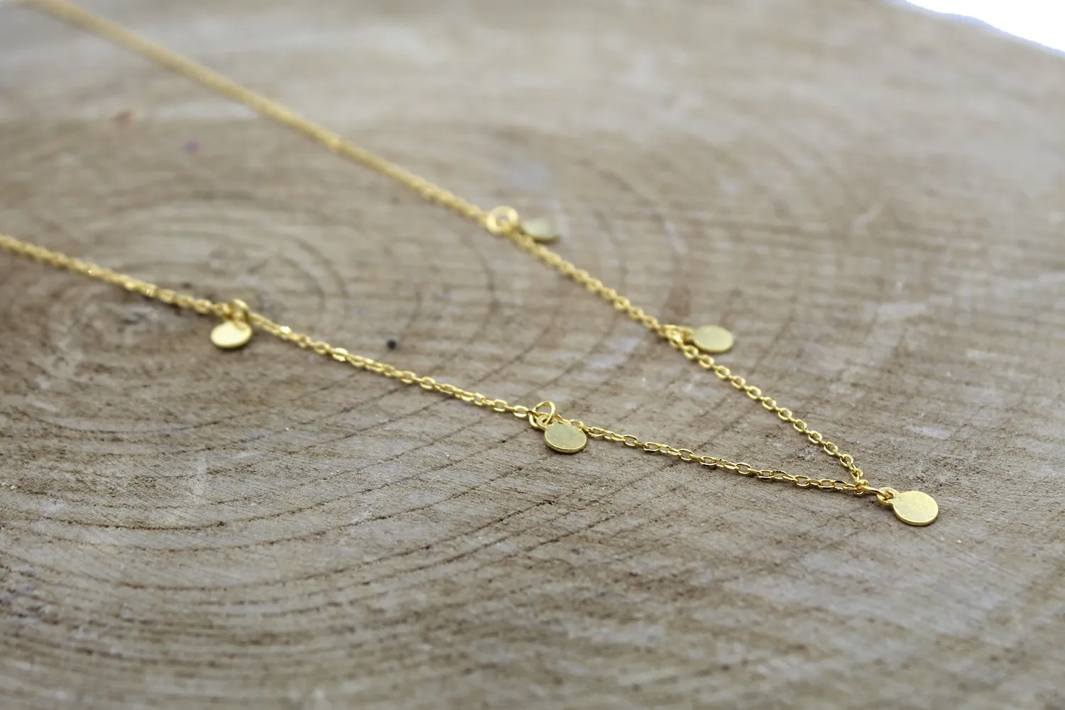 LOVEDRUNKY Coins ketting goud 44 cm verstelbaar