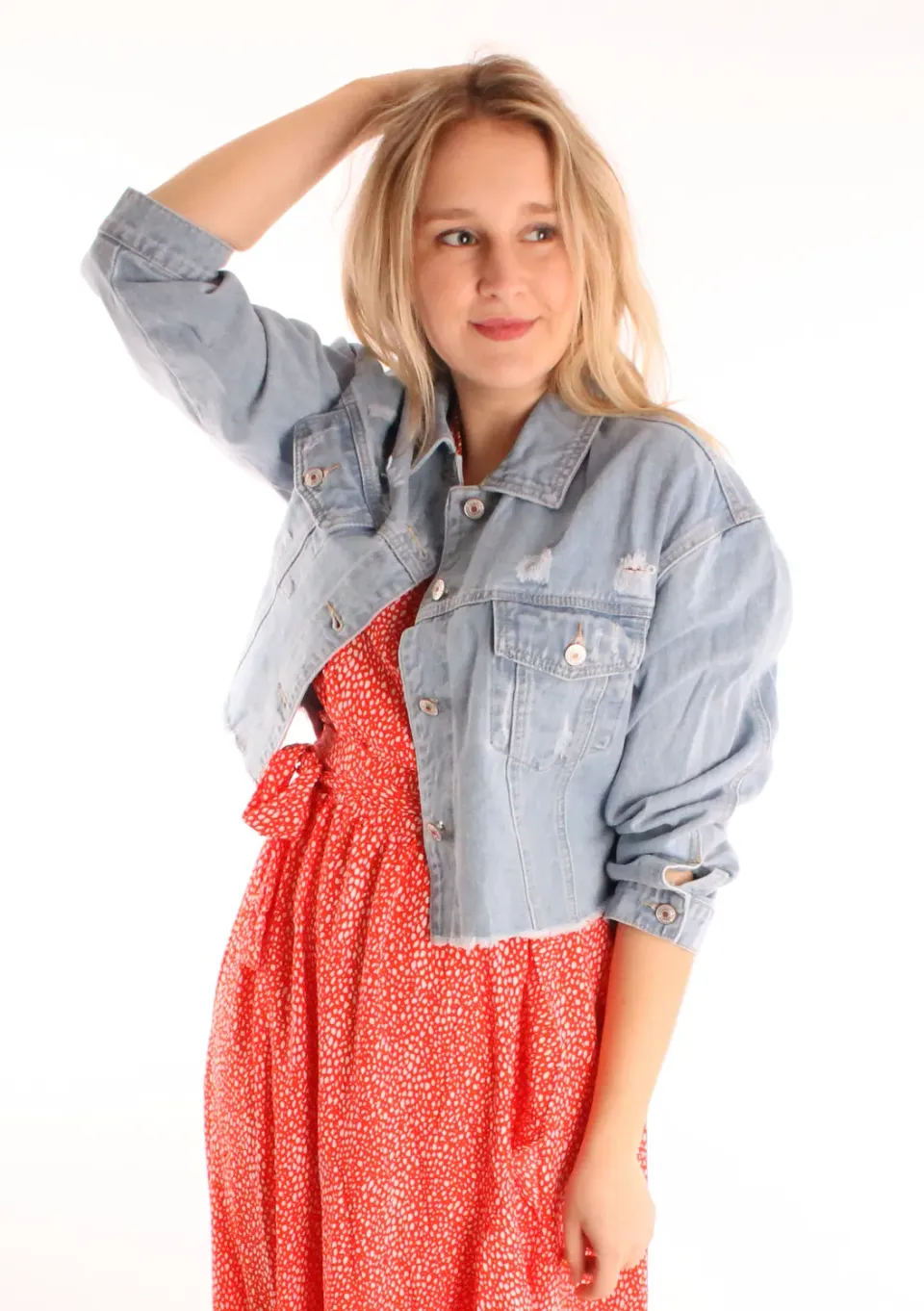 LOVEDRUNKY Denim Jacket spijkerjas blauw kort