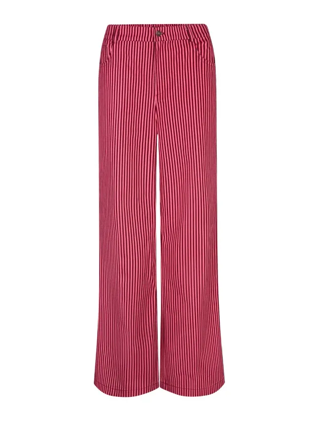 Ydence Djamilla broek coral burgundy zacht