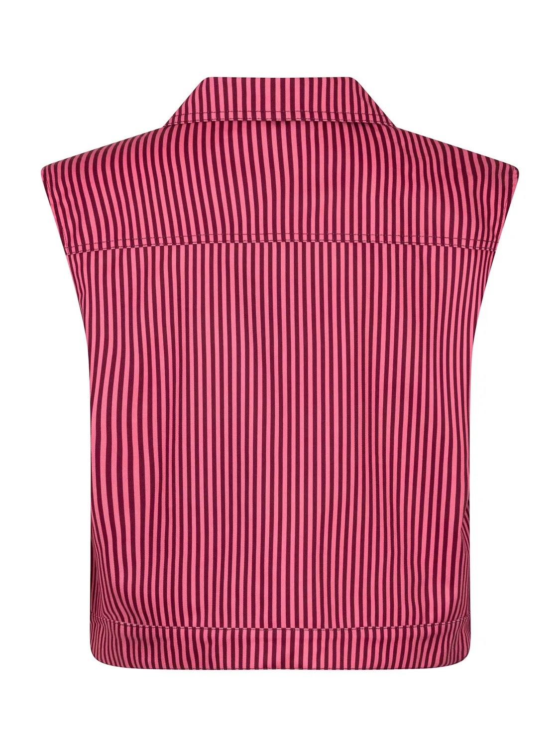 Amiek Marit gilet dames coral burgundy soepele stof