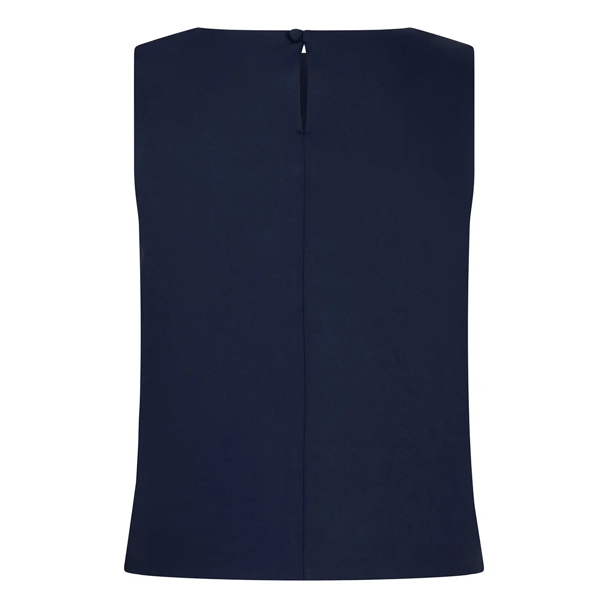 Laboutiek Linea Top mouwloze top navy gevoerd