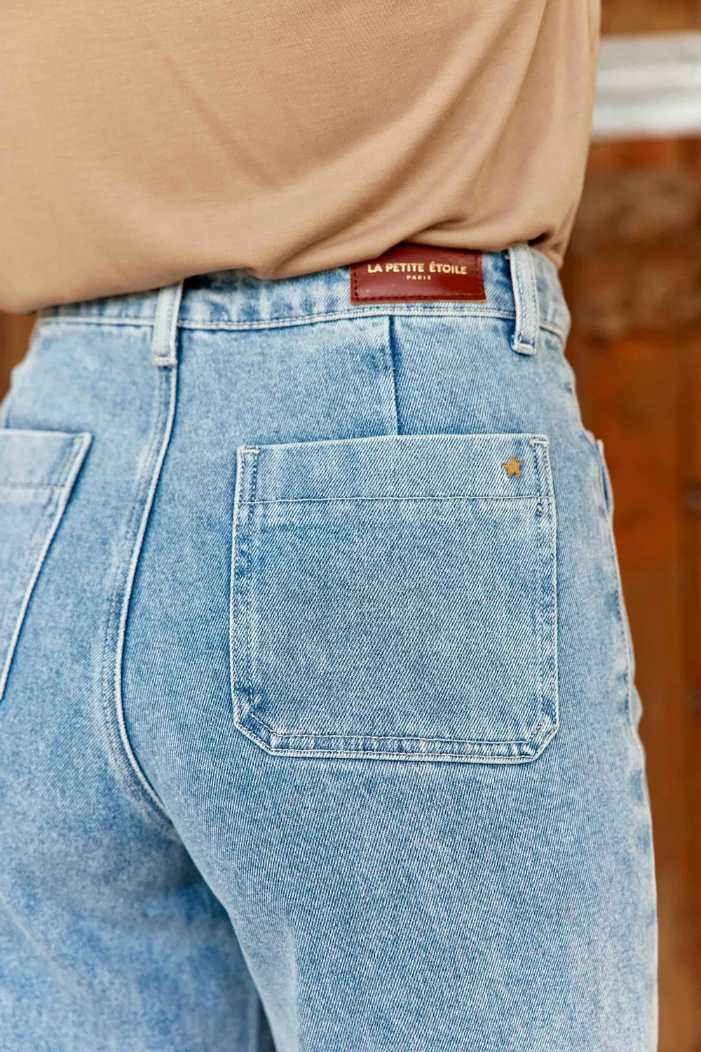 La Petite Etoile Atlanty jeans marble wash wijd