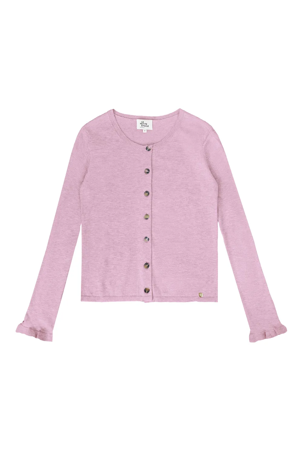 La Petite Etoile Monet vest roze knopen ajour