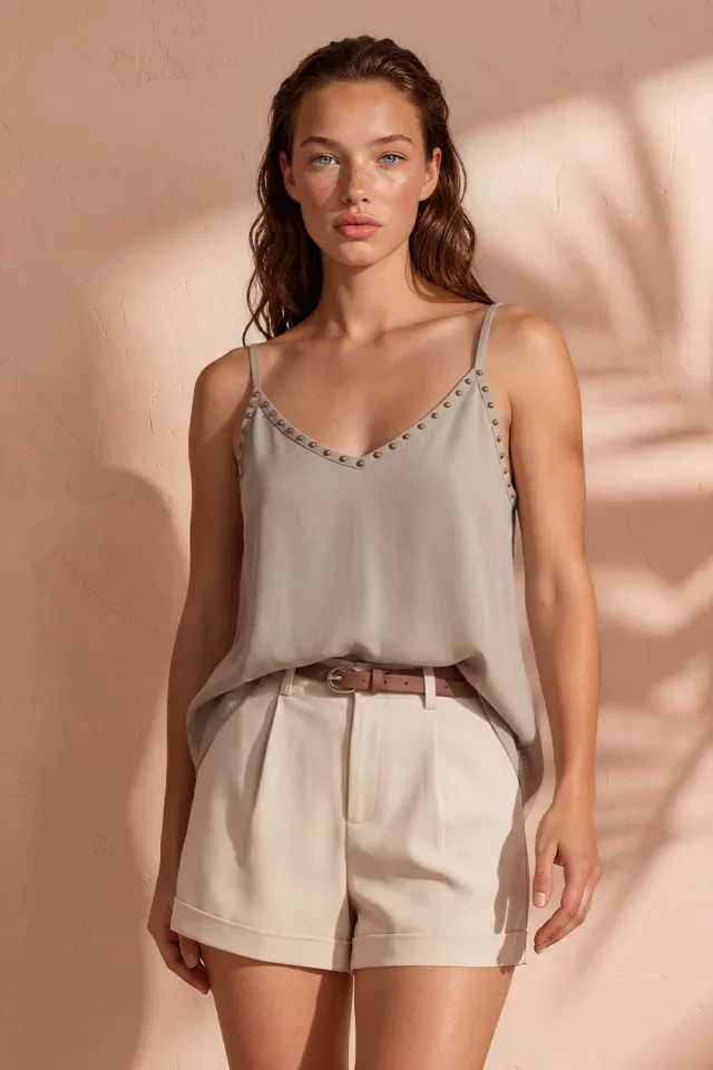 Amiek Nuna top beige viscose onesize