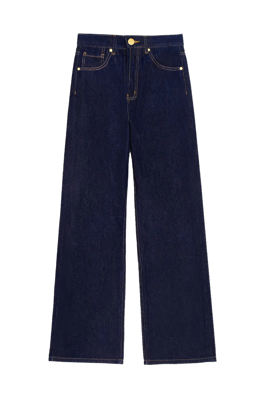 La Petite Etoile Zephyr rechte jeans onewash blauw denim