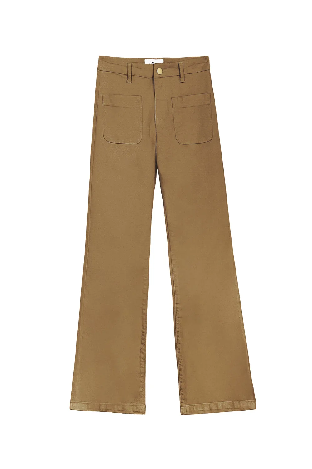 La Petite Etoile Sonny flare broek beige high waist