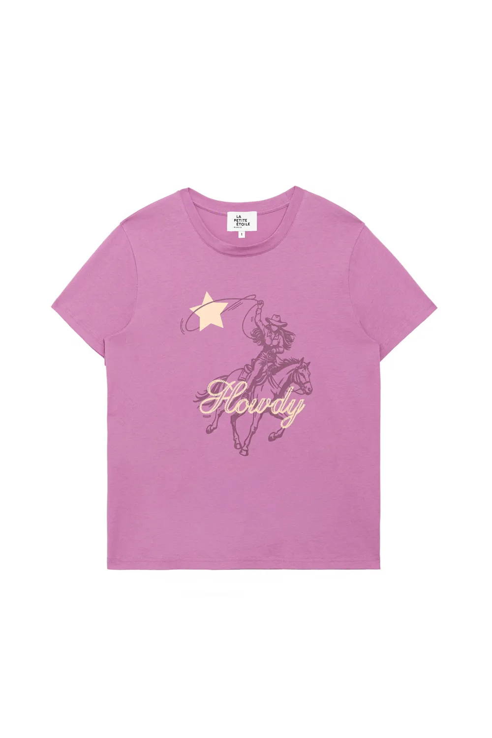 La Petite Etoile Towdy T-shirt roze katoen Howdy