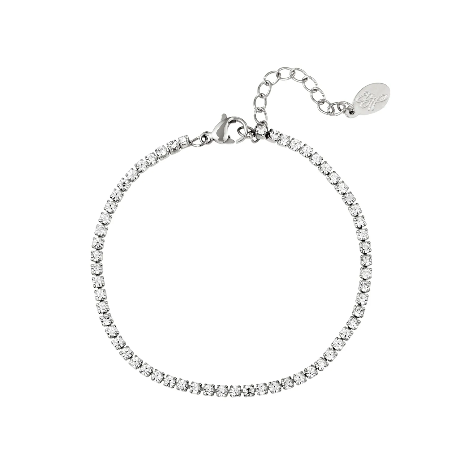 LOVEDRUNKY Diamant armband goud paarse steentjes
