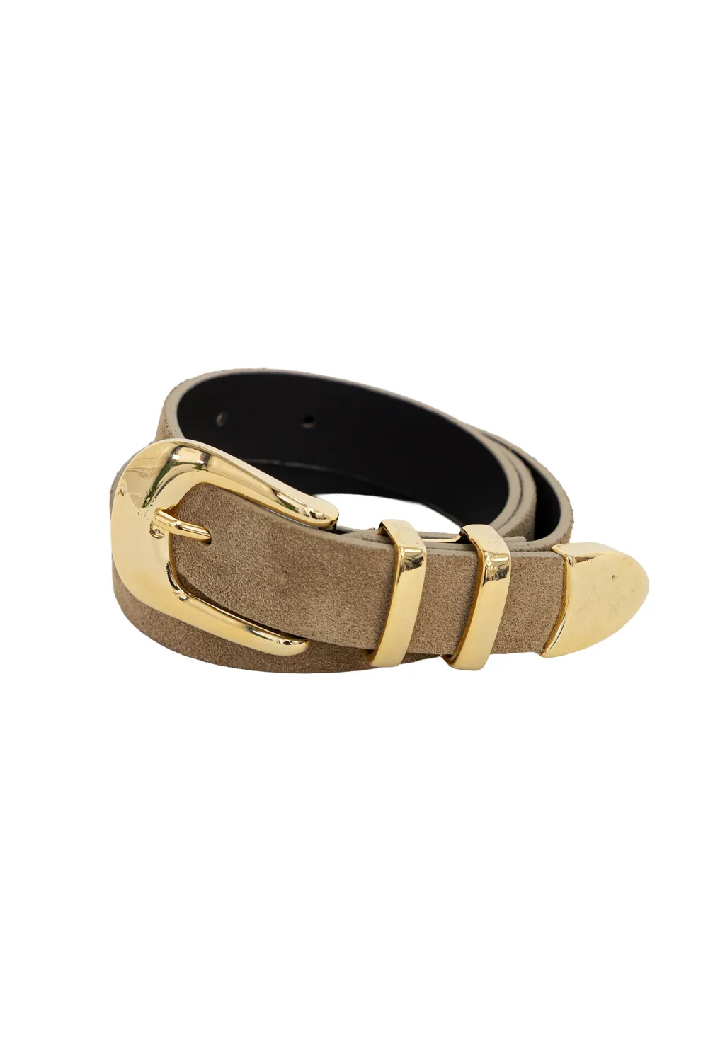 La Petite Etoile Anais riem beige leer goud