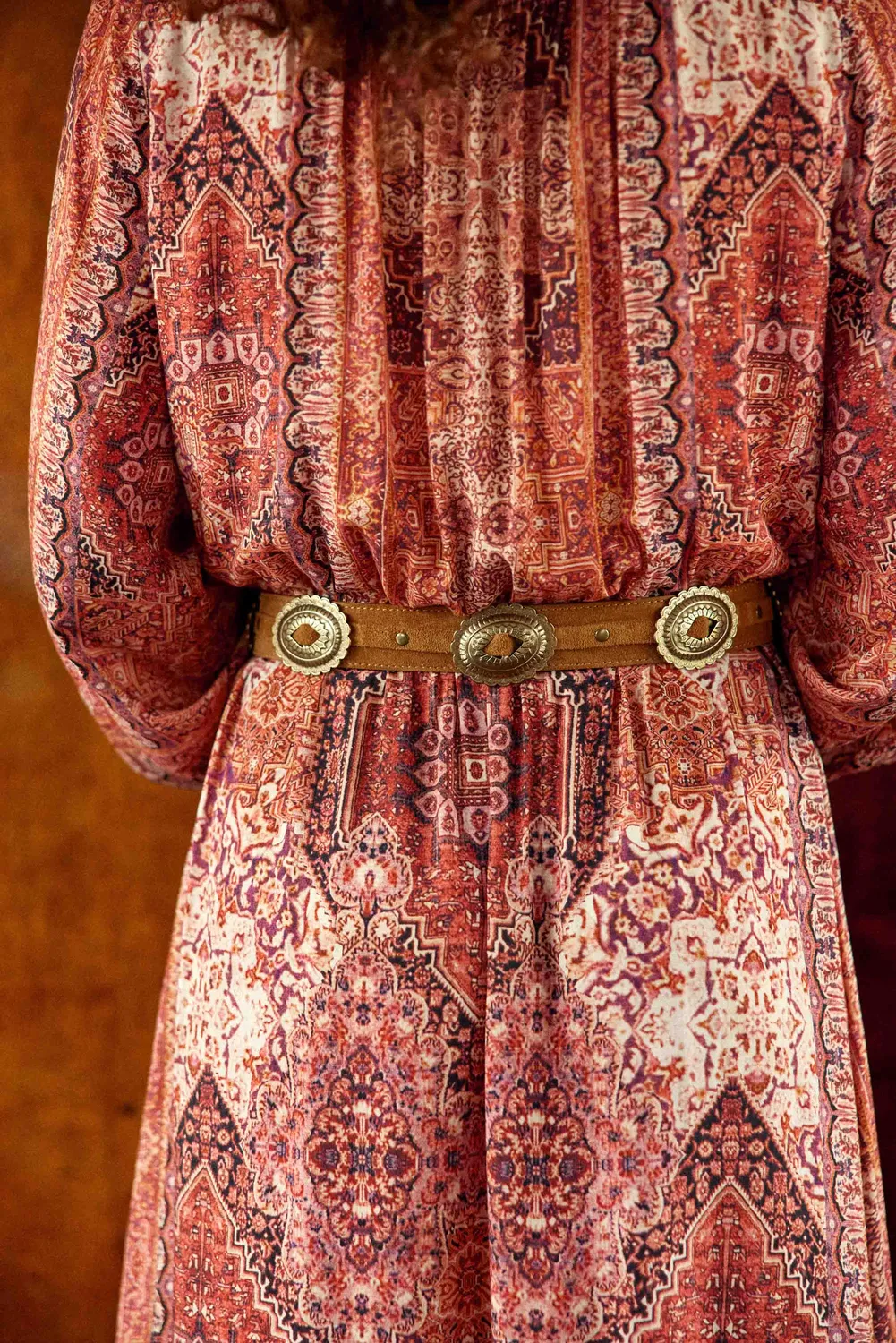 La Petite Etoile Alicia leren riem camel 75-85
