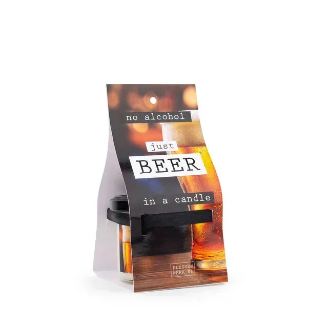 Amiek Just Beer geurkaars blond bier 18 uur