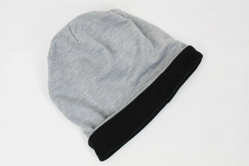 LOVEDRUNKY Beanie grijs fleece gevoerd