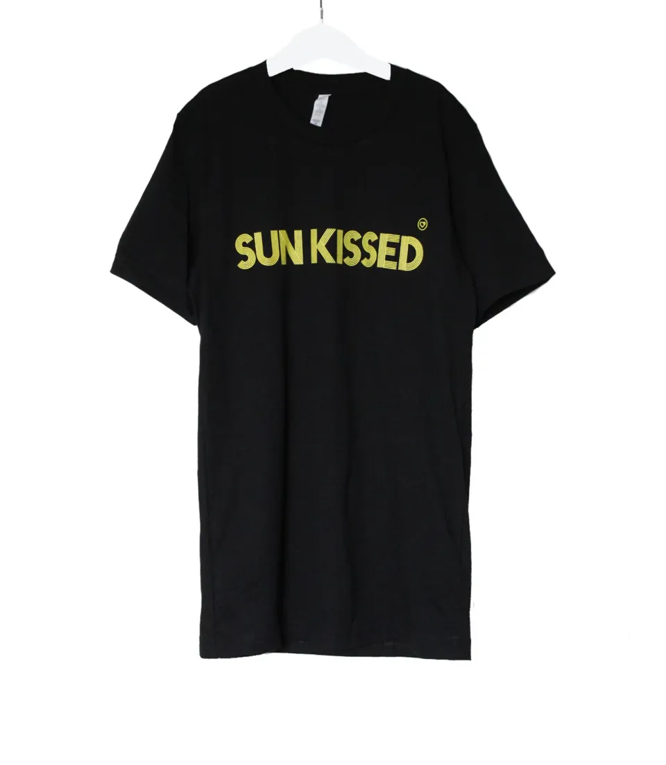 LOVEDRUNKY Sun Kissed T-shirt Zwart – losse fit