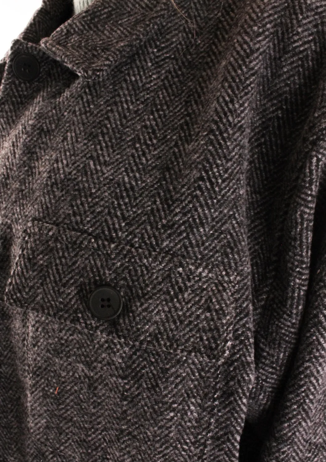 LOVEDRUNKY Visgraat Jack jasje zwart oversized