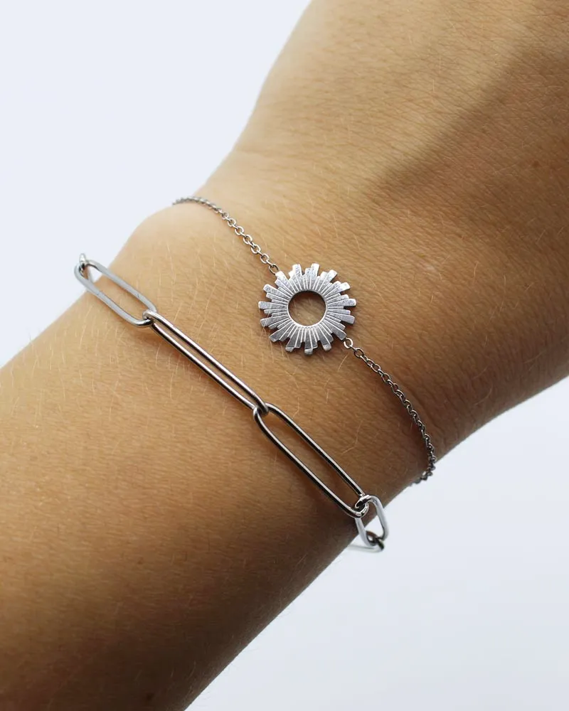 LOVEDRUNKY Chain armband zilver verstelbaar