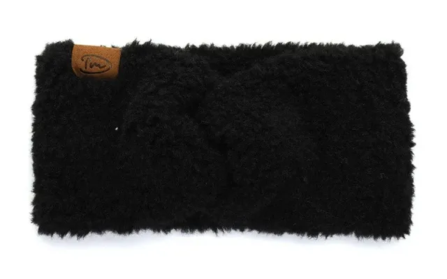 Amiek Quebec hoofdband zwart winter