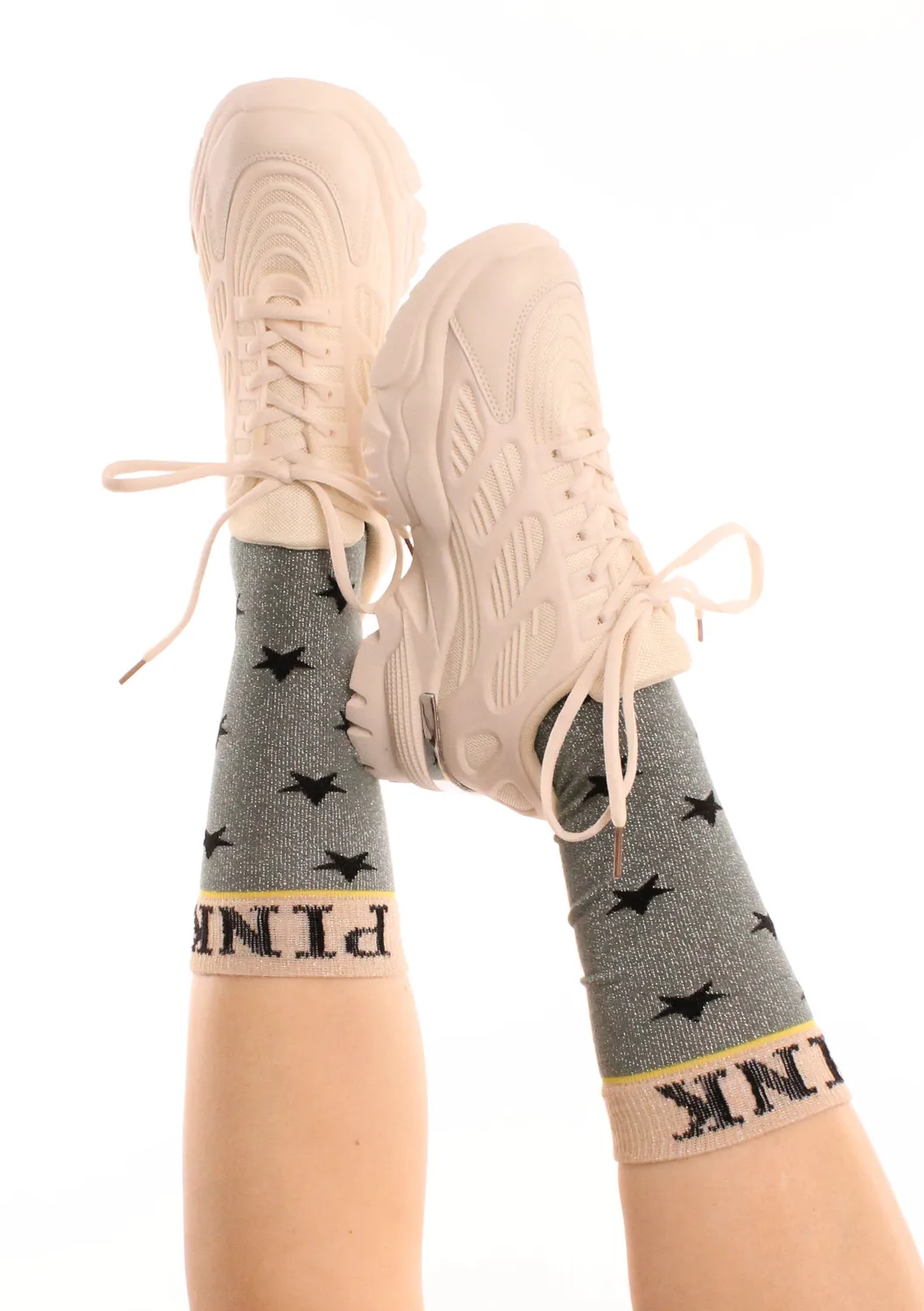 LOVEDRUNKY Sneakers Metal sneakers beige uni