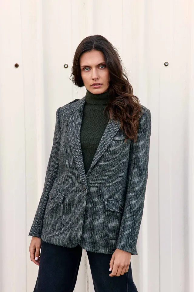 La Petite Etoile Vidala jas zwart chevron