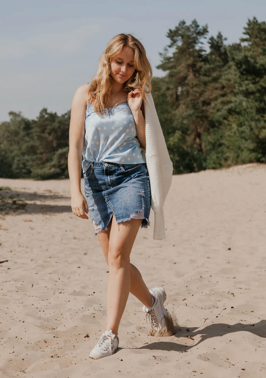 LOVEDRUNKY Spijkerrok Denim spijkerrok raw edge