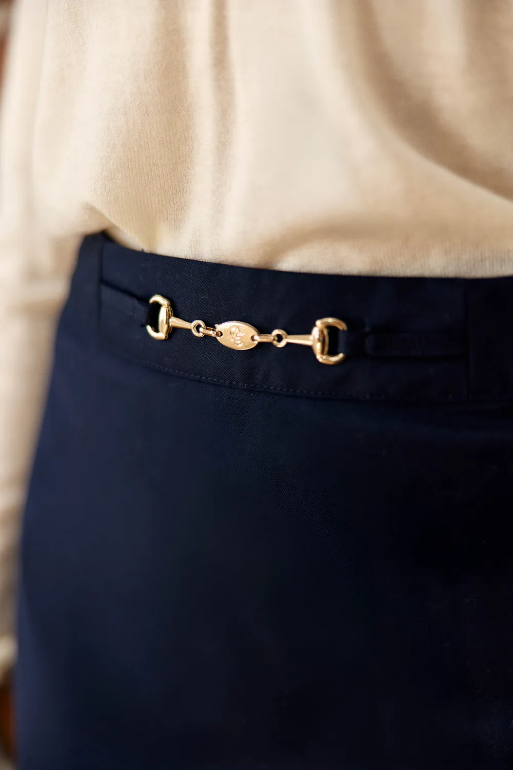 La Petite Etoile Janin korte rok marine goud