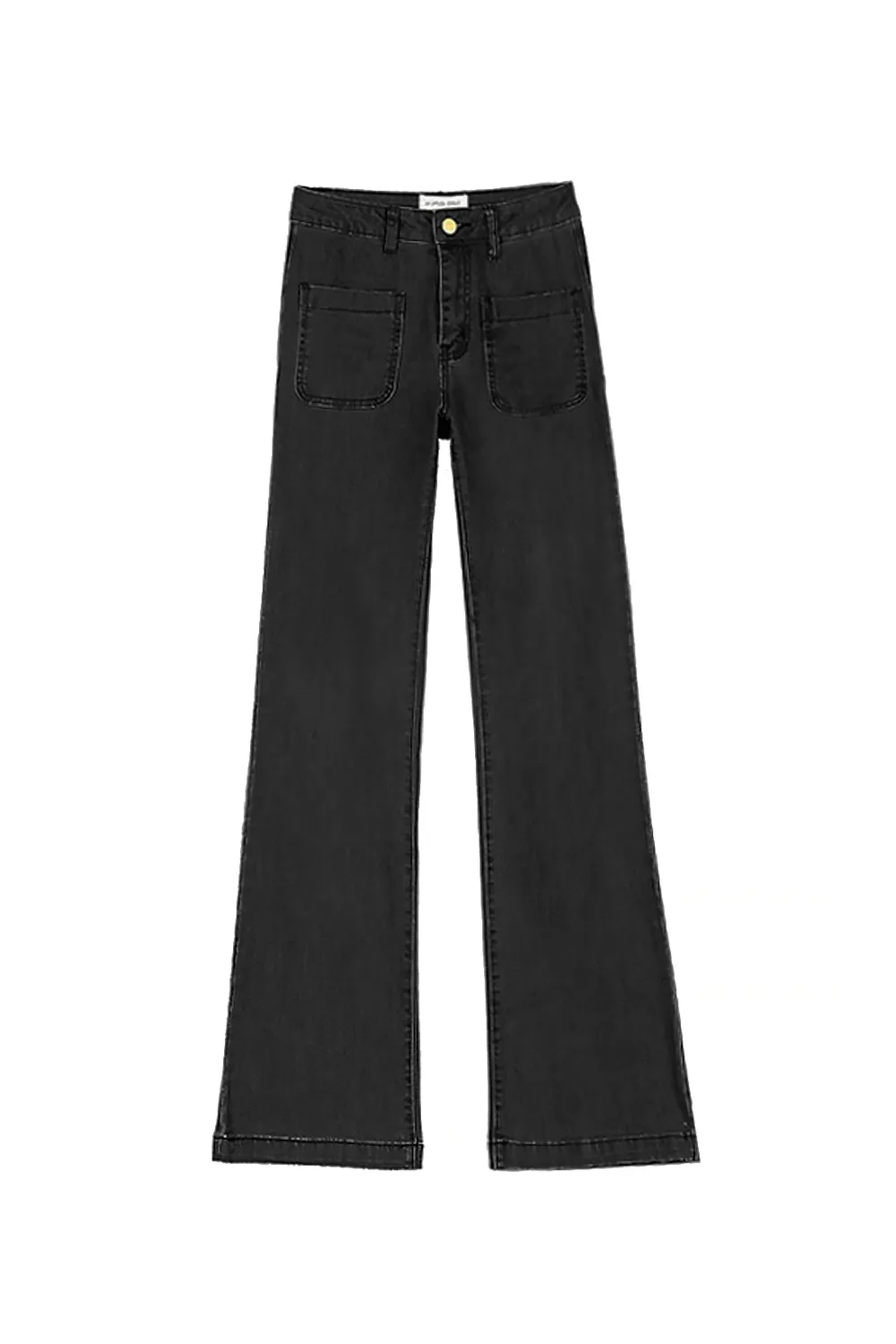 La Petite Etoile Sonny jeans grijs flare hoge taille