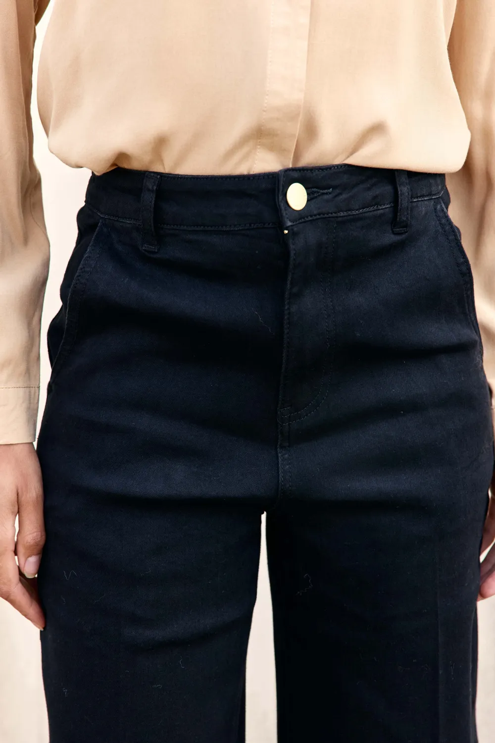 La Petite Etoile Petrona jeans zwart rechte pijp