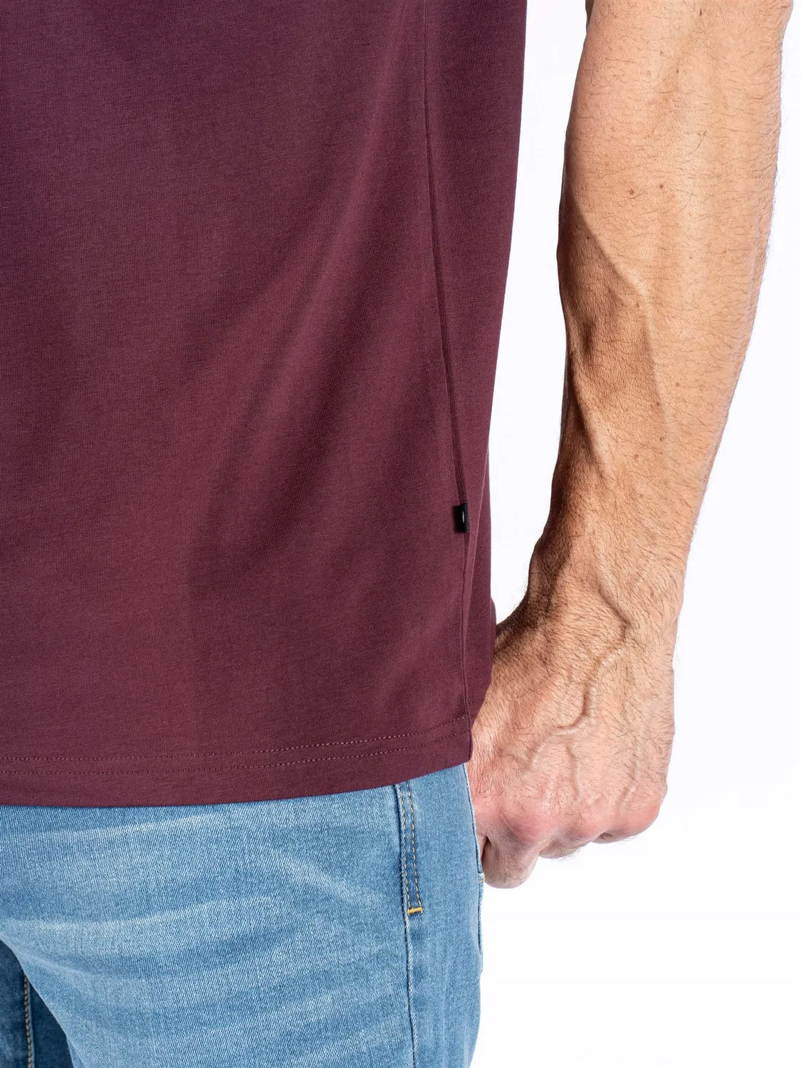 Pre End uni heren T-shirt katoen wijnrood
