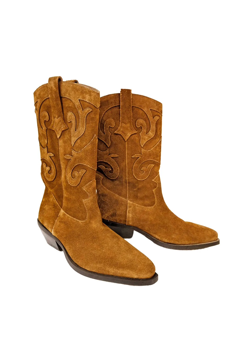 La Petite Etoile Gaby santiag laarzen camel leer 5cm