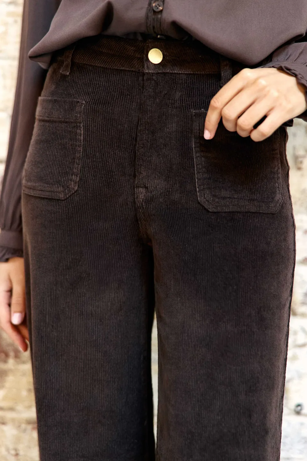 La Petite Etoile Atlanty broek bruin ribfluweel