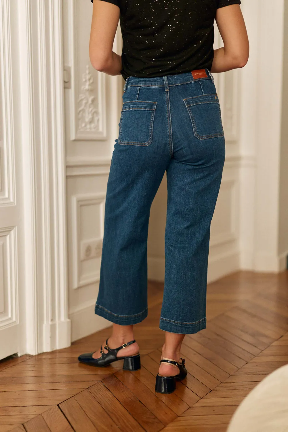 La Petite Etoile Atlanta wijde jeans wash flare