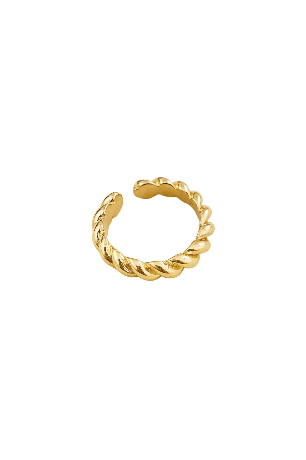 La Petite Etoile Auriana ring goud torsadé verstelbaar