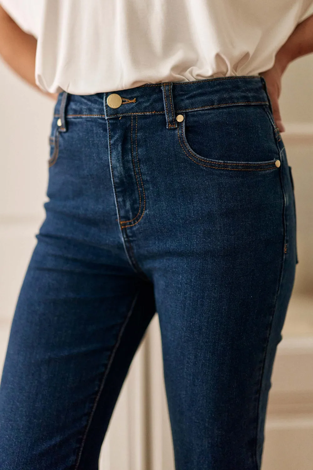 La Petite Etoile Brieg slim jeans Deep Wash donkerblauw