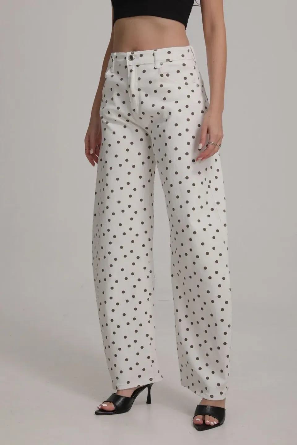 Amiek Yinthe balloon jeans wit stretch